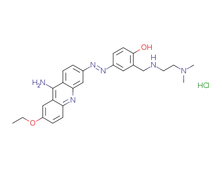 4-[(E)-(9-amino-7-ethoxyacridin-3-yl)azo]-2-[[2-(dimethylamino)ethylamino]methyl]phenol hydrochloride