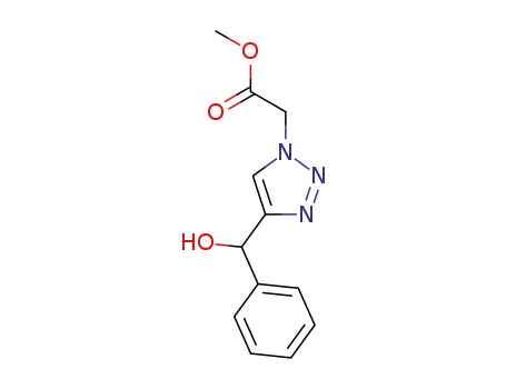 methyl 2-(4-(hydroxy(phenyl)methyl)-1H-1,2,3-triazol-1-yl)acetate