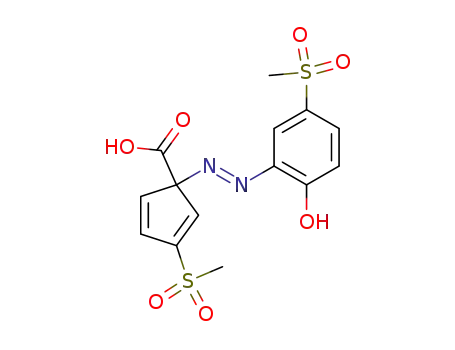 1-(2-hydroxy-5-methanesulfonyl-phenylazo)-3-methanesulfonyl-cyclopenta-2,4-dienecarboxylic acid