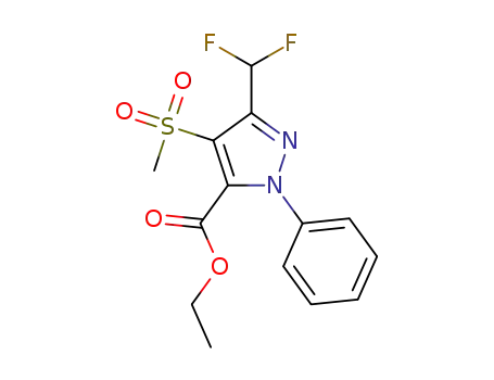 ethyl 5-(difluoromethyl)-4-methylsulfonyl-2-phenylpyrazole-3-carboxylate