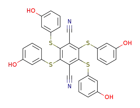 2,3,5,6-tetrakis(3-hydroxyphenylthio)benzene-1,4-dinitrile