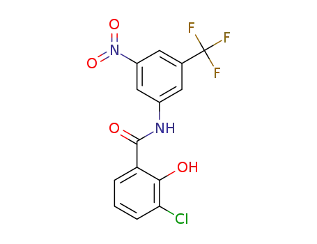 3-chloro-2-hydroxy-N-(3-nitro-5-(trifluoromethyl)phenyl)benzamide