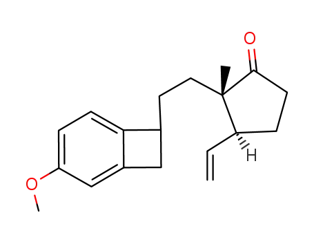 (2S,3S)-2-[2-(3-Methoxy-bicyclo[4.2.0]octa-1,3,5-trien-7-yl)-ethyl]-2-methyl-3-vinyl-cyclopentanone