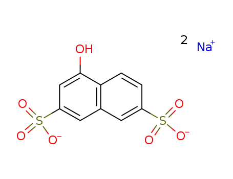 Molecular Structure of 20349-39-7 (1-Naphthol-3,6-disulfonic acid disodium salt)