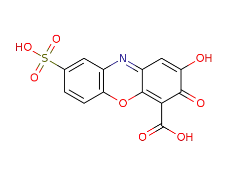 2-hydroxy-3-oxo-8-sulfo-3H-phenoxazine-4-carboxylic acid