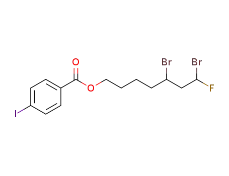 5,7-dibromo-7-fluoroheptyl-4-iodo benzoate
