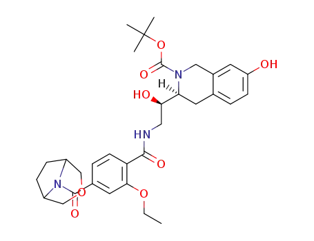 (3S)-tert-butyl 3-((1R)-2-(4-(3-oxa-8-azabicyclo[3.2.1]octane-8-carbonyl)-2-ethoxybenzamido)-1-hydroxyethyl)-7-hydroxy-3,4-dihydroisoquinoline-2(1H)-carboxylate