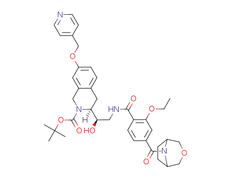 tert-butyl (3S)-3-[(1R)-2-[[2-ethoxy-4-(3-oxa-8-azabicyclo[3.2.1]octane-8-carbonyl)benzoyl]amino]-1-hydroxyethyl]-7-(4-pyridylmethoxy)-3,4-dihydro-1H-isoquinoline-2-carboxylate