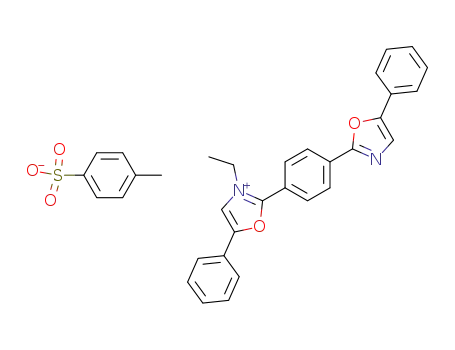 3-ethyl-5-phenyl-2-[4-(5-phenyl-oxazol-2-yl)-phenyl]-oxazolium; toluene-4-sulfonate
