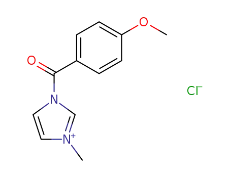 Molecular Structure of 61166-15-2 (1H-Imidazolium, 1-(4-methoxybenzoyl)-3-methyl-, chloride)