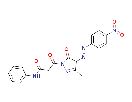 1-anilinomalonyl-3-methyl-4-(4'-nitrobenzeneazo)-5-pyrazolone