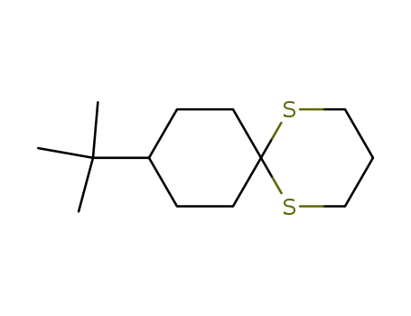 Molecular Structure of 118817-77-9 (1,5-Dithiaspiro[5.5]undecane, 9-(1,1-dimethylethyl)-)