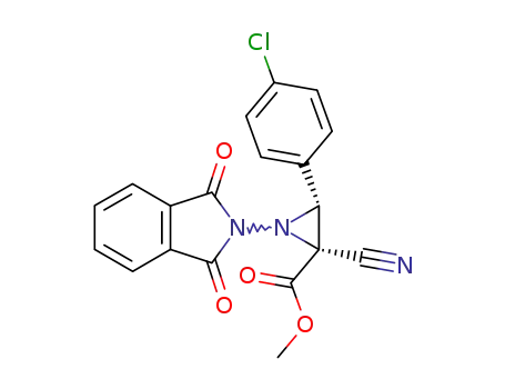 3t-(4-chloro-phenyl)-2-cyano-1-phthalimido-aziridine-2r-carboxylic acid methyl ester