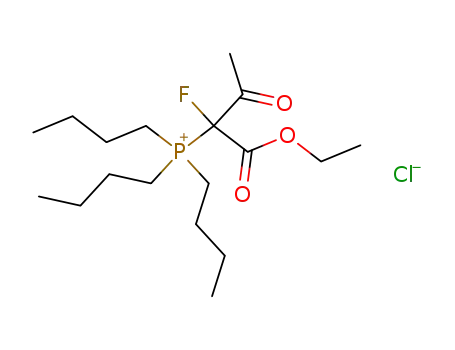 Tributyl-(1-ethoxycarbonyl-1-fluoro-2-oxo-propyl)-phosphonium; chloride