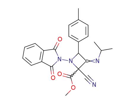 2-cyano-3-(isopropylimino)-2-(methoxycarbonyl)-4-(p-methoxyphenyl)-1-phthalimidoazetidine