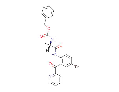 2-(N-carbobenzoxy-S-alanyl)amino-5-bromophenyl-pyrid-2'-yl ketone