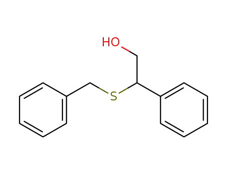 Molecular Structure of 117037-28-2 (Benzeneethanol, b-[(phenylmethyl)thio]-)