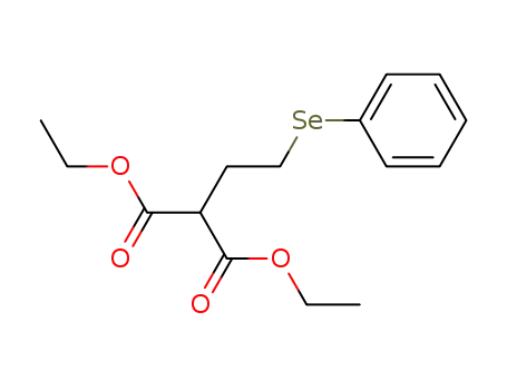 Molecular Structure of 90475-36-8 (Propanedioic acid, [2-(phenylseleno)ethyl]-, diethyl ester)