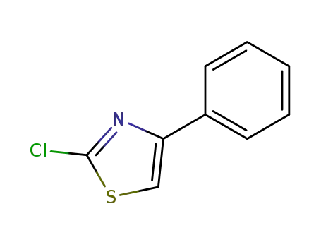 Molecular Structure of 1826-23-9 (2-Chloro-4-phenylthiazole)