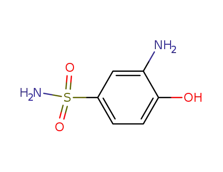 Molecular Structure of 98-32-8 (3-Amino-4-hydroxybenzenesulphonamide)