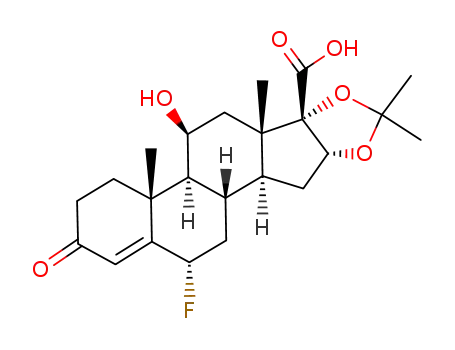 6α-Fluoro-16α,17α-isopropylidenedioxandrost-4-en-11β-ol-3-one-17β-carboxylic acid