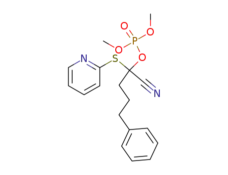 Phosphoric acid 1-cyano-4-phenyl-1-(pyridin-2-ylsulfanyl)-butyl ester dimethyl ester