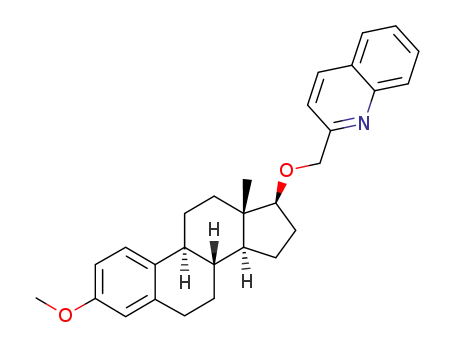 (+)-3-methoxy-17β-2-(quinolinylmethoxy)-estra-1,3,5(10)-triene