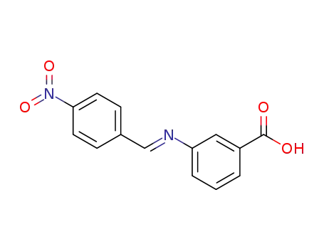 3-{[1-(4-Nitro-phenyl)-meth-(E)-ylidene]-amino}-benzoic acid