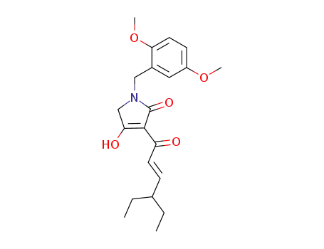 1-(2,5-Dimethoxy-benzyl)-3-((E)-4-ethyl-hex-2-enoyl)-4-hydroxy-1,5-dihydro-pyrrol-2-one