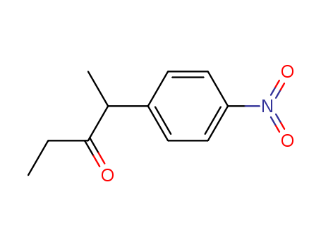 Molecular Structure of 104869-86-5 (3-Pentanone, 2-(4-nitrophenyl)-)