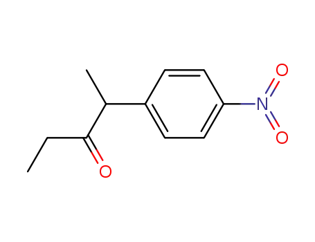 Molecular Structure of 104869-86-5 (3-Pentanone, 2-(4-nitrophenyl)-)