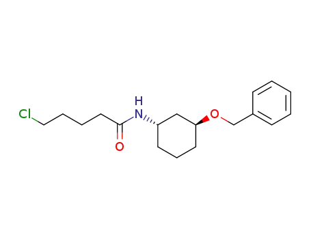 5-Chloro-pentanoic acid ((1S,3S)-3-benzyloxy-cyclohexyl)-amide