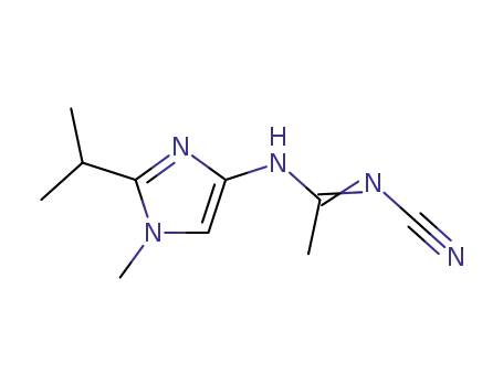 N-cyano-N'-(2-isopropyl-1-methylimidazol-4-yl)acetamidine