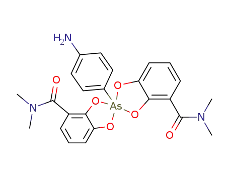 bis(2,3,7,8,b,h)-(1NN-dimethylamidobenzo)-5-arsa-5-paraaminophenyl 1,4,6,9-tetraoxaspiro(4,4)nonane