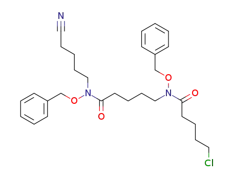 17-chloro-6,12-bis(benzyloxy)-7,13-dioxo-6,12-diazaheptadecanenitrile
