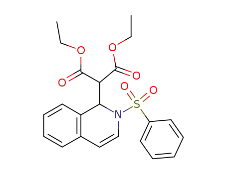 N-benzenesulfonyl-1-di(ethoxycarbonyl)methyl-1,2-dihydroisoquinoline