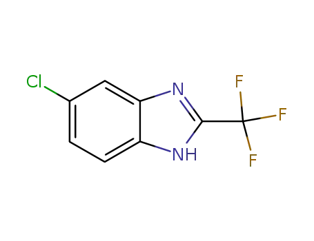 Molecular Structure of 656-49-5 (5-CHLORO-2-(TRIFLUOROMETHYL)BENZIMIDAZOLE)