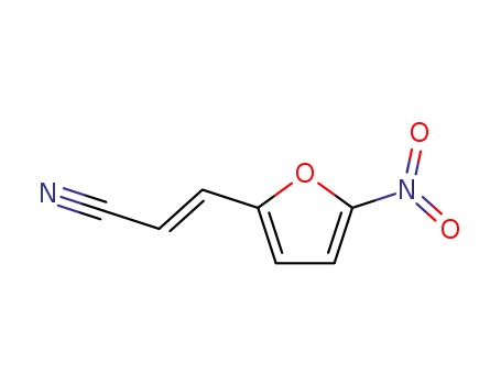 Molecular Structure of 18873-36-4 (2-Propenenitrile, 3-(5-nitro-2-furanyl)-, (E)-)