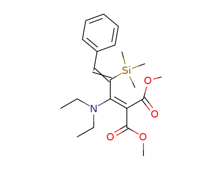 2-Diethylamino-4-phenyl-3-trimethylsilyl-1,3-butadien-1,1-dicarbonsaeuredimethylester