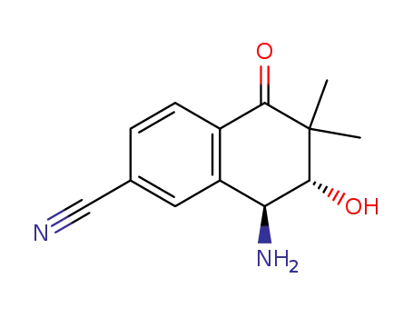 (7S,8S)-8-Amino-7-hydroxy-6,6-dimethyl-5-oxo-5,6,7,8-tetrahydro-naphthalene-2-carbonitrile
