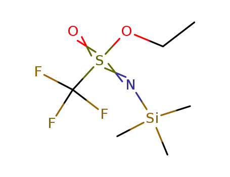 N-Trimethylsilyl-trifluormethansulfonimidoyl-Ethylester