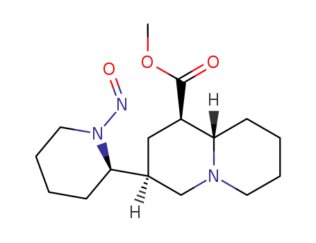 (1R,3S,9aS)-3-((R)-1-Nitroso-piperidin-2-yl)-octahydro-quinolizine-1-carboxylic acid methyl ester
