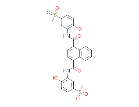 Naphthalene-1,4-dicarboxylic acid bis-[(2-hydroxy-5-methanesulfonyl-phenyl)-amide]