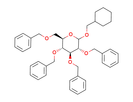 (2R,3R,4S,5R)-3,4,5-Tris-benzyloxy-2-benzyloxymethyl-6-cyclohexylmethoxy-tetrahydro-pyran