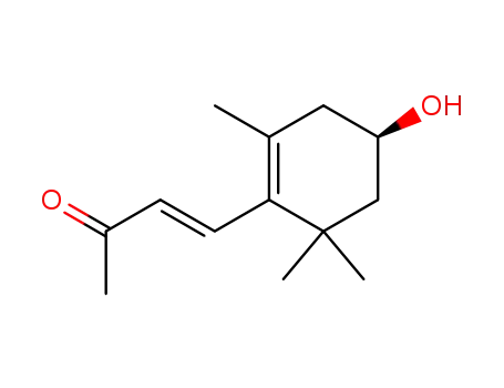 Molecular Structure of 50281-38-4 ((3R)-3-Hydroxy-β-ionone)