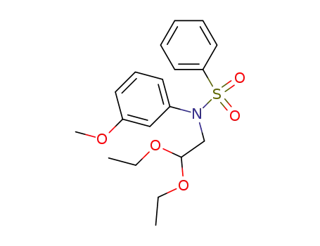 Molecular Structure of 99546-93-7 (Benzenesulfonamide, N-(2,2-diethoxyethyl)-N-(3-methoxyphenyl)-)