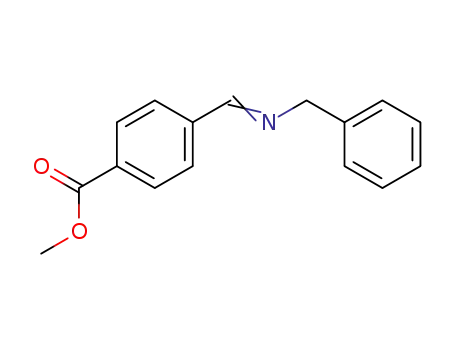 Molecular Structure of 193821-09-9 (Benzoic acid, 4-[[(phenylmethyl)imino]methyl]-, methyl ester)