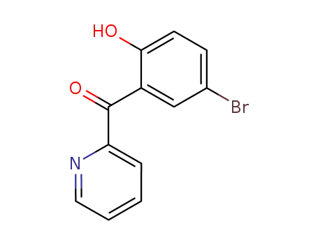 Molecular Structure of 162271-31-0 (Methanone, (5-bromo-2-hydroxyphenyl)-2-pyridinyl-)
