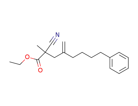 ethyl 2-cyano-2-methyl-4-methylene-8-phenyloctanoate