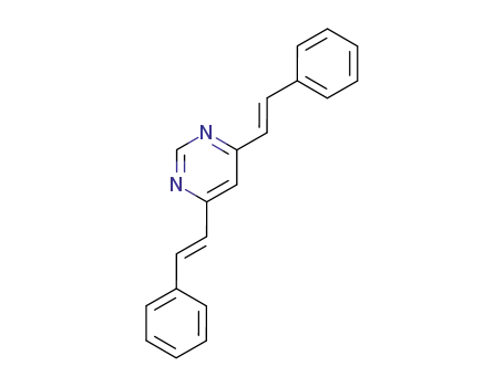 (E,E)-4,6-bis-styrylpyrimidine